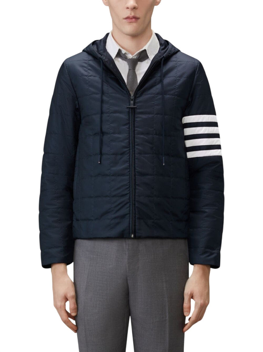 Dark Navy Quilted Hood Jacket 2