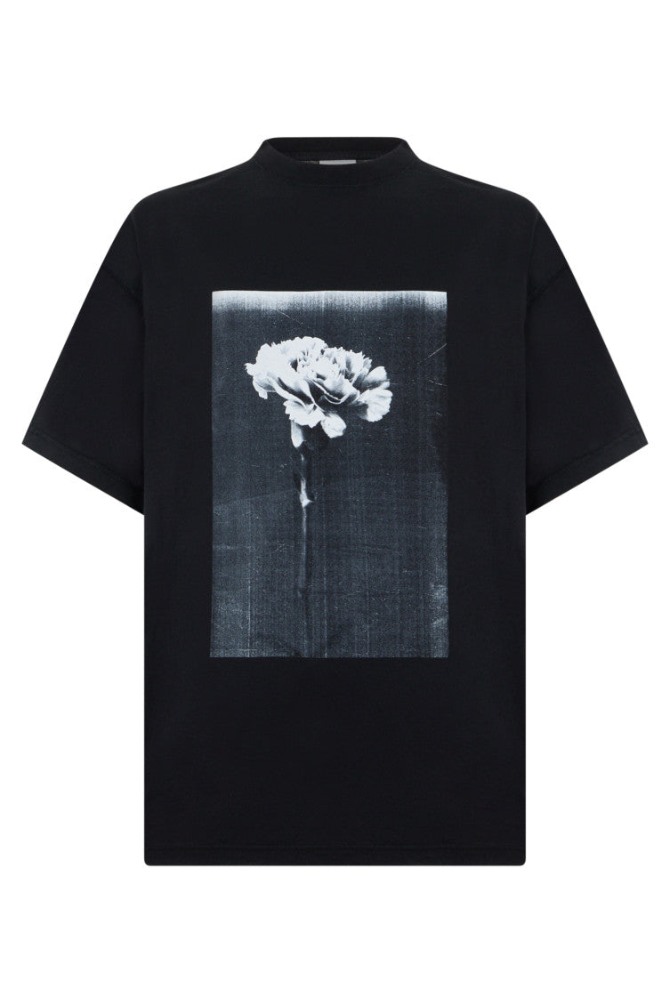 Black Graphic Crew Neck T-Shirt 1