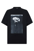 Black Graphic Crew Neck T-Shirt 1