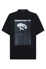 Black Graphic Crew Neck T-Shirt 1