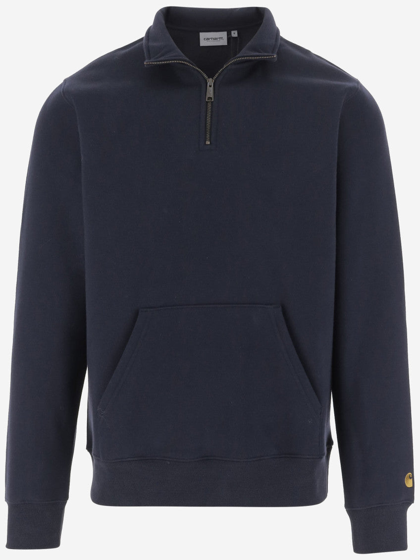 Navy Blue Solid Sweatshirt 1