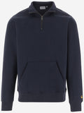 Navy Blue Solid Sweatshirt 1