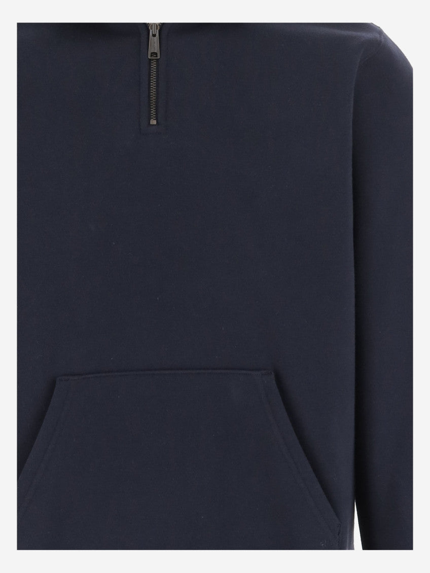 Navy Blue Solid Sweatshirt 3