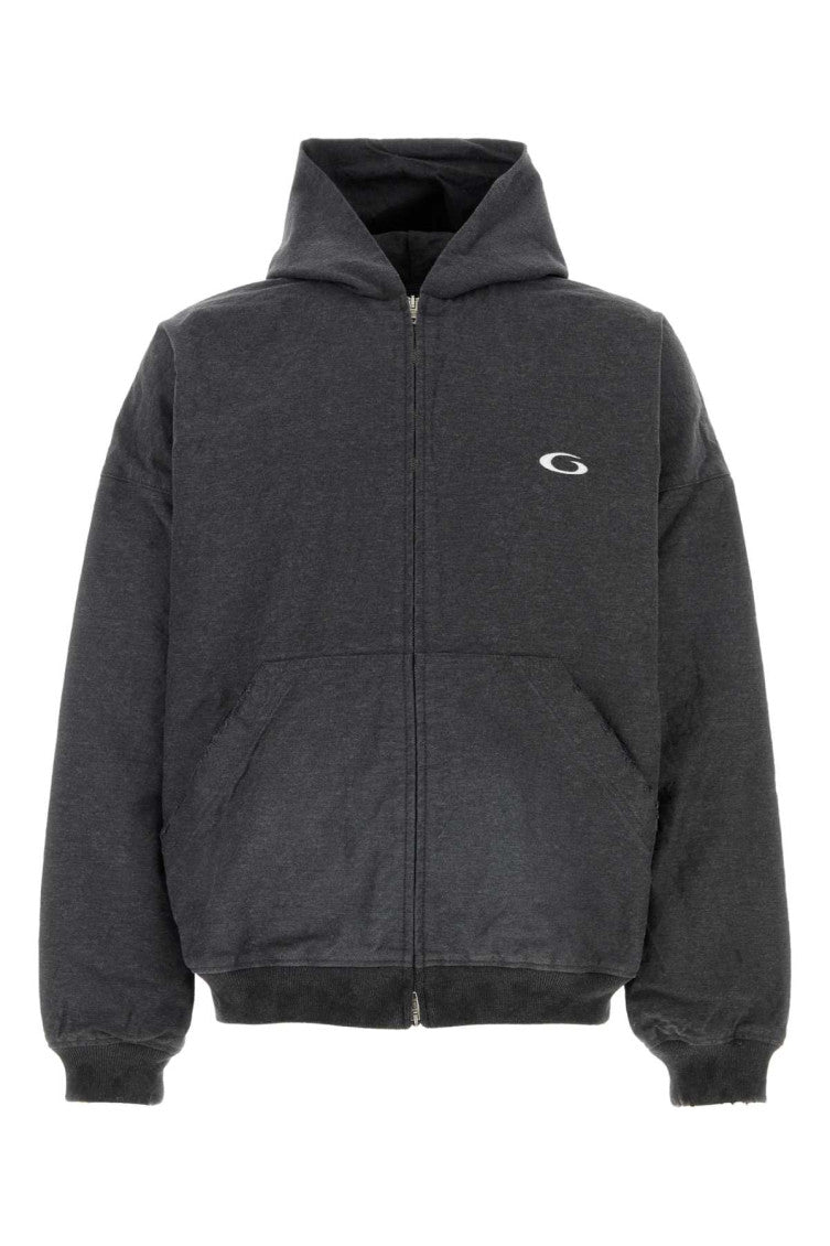 Charcoal grey Denim Sweatshirt 1