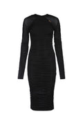 Black Draped Dress 1