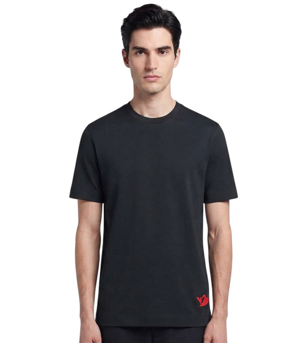 Navy Blue Crew Neck T-Shirt 2