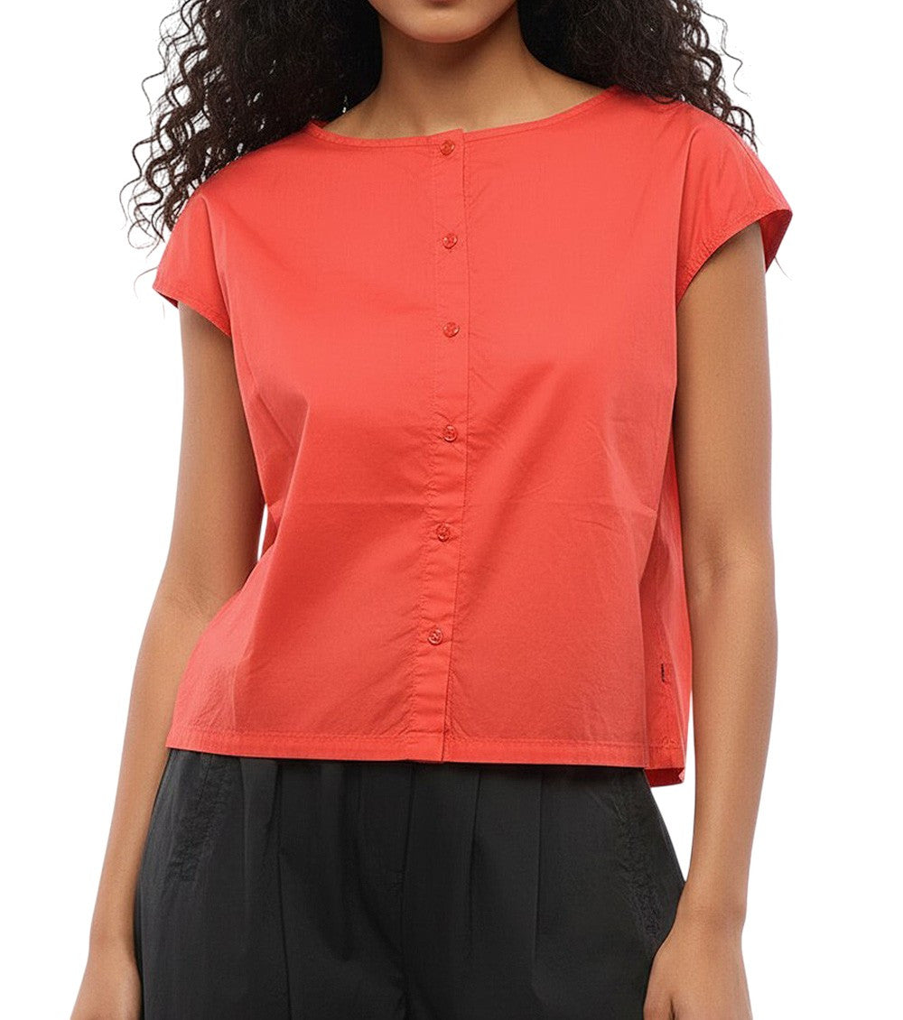 Red Regular Solid Shirt 1