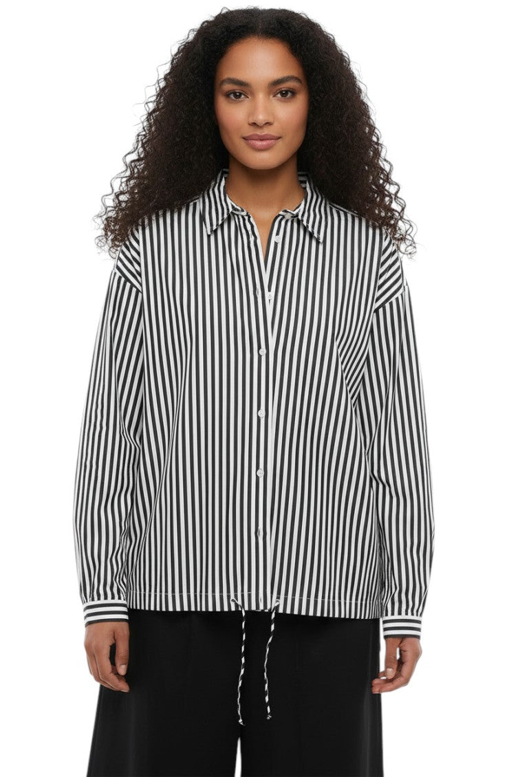 BlackWhite Relaxed Stripes Shirt 1