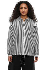 BlackWhite Relaxed Stripes Shirt 1