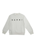 Kids White Logo Sweatshirt 1
