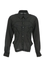 Black Slim Polka Dot Shirt 1