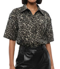 Multicolor Oversized Animal Print Shirt 1