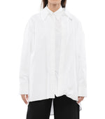 White Oversized Solid Shirt 1