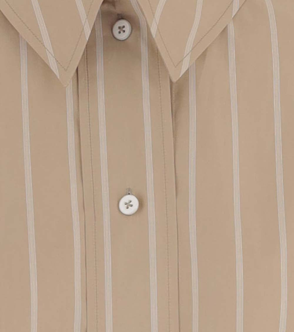 Beige Regular Stripes Shirt 3