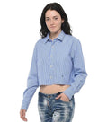 Blue Regular Stripes Shirt 1