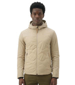 Beige Quilted Hood Jacket 1