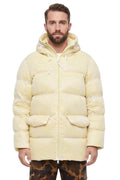 Yellow Hooded Parka Jacket 1