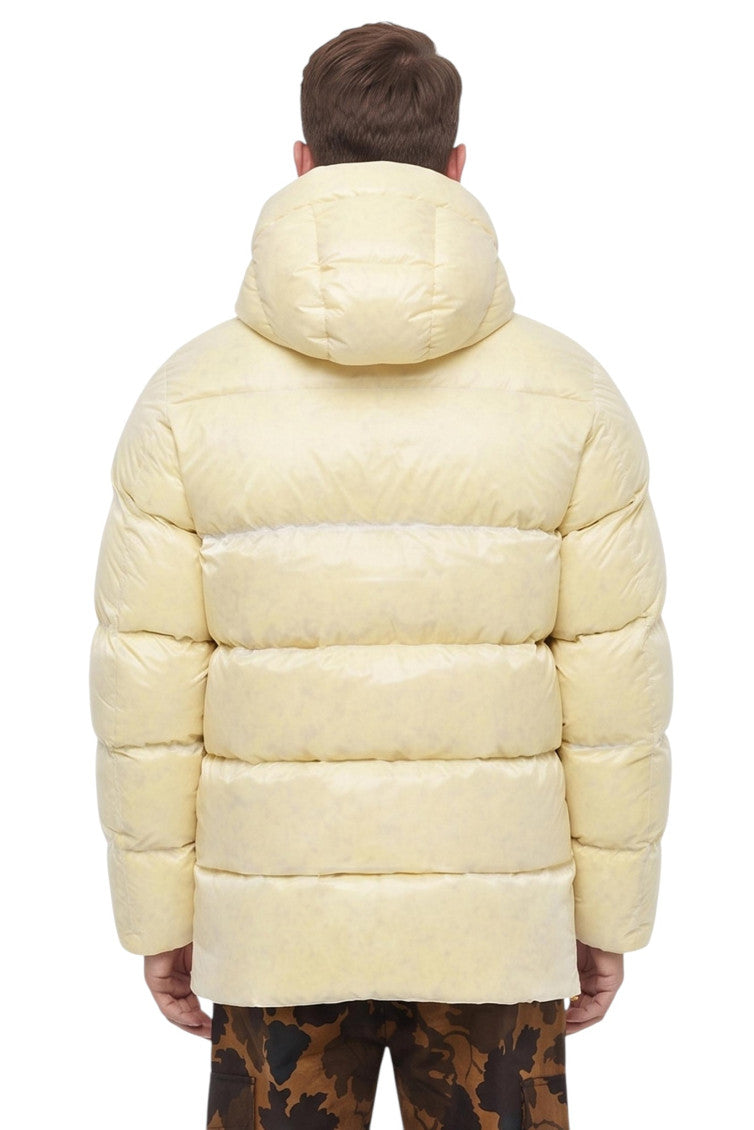 Yellow Hooded Parka Jacket 2