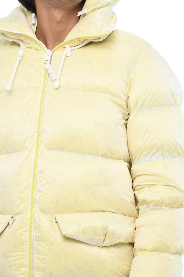 Yellow Hooded Parka Jacket 3