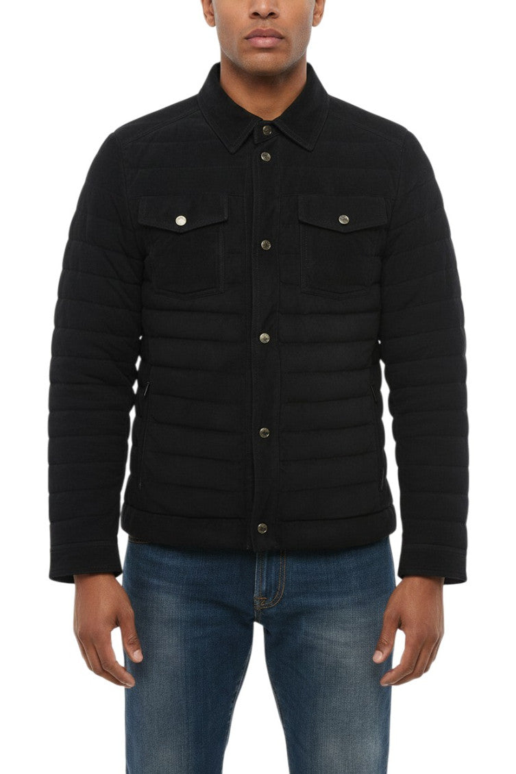 Black Shirt Collar Jacket 1
