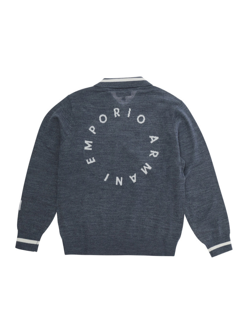 Boys Grey Graphic Sweater 2
