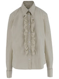 Beige Regular Stripes Shirt 1