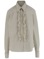 Beige Regular Stripes Shirt 1