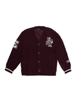 Boys Maroon Logo Cardigan 1