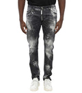 Black Slim Distressed Jeans 1