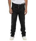 Black Slim Mid Rise Jeans 1