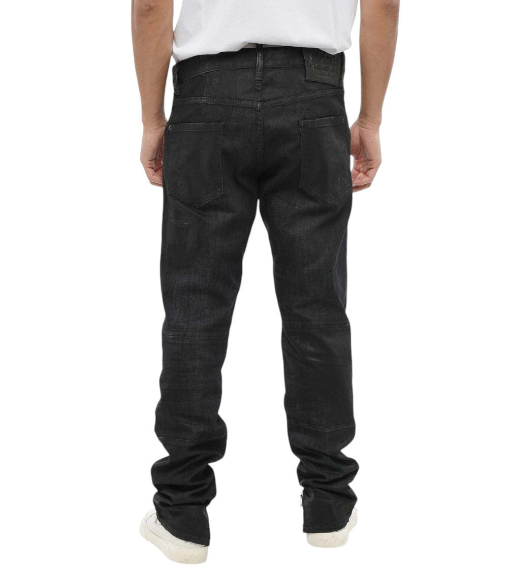 Black Slim Mid Rise Jeans 2