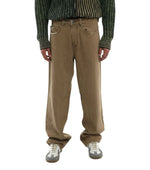 Brown Relaxed Mid Rise Jeans 1