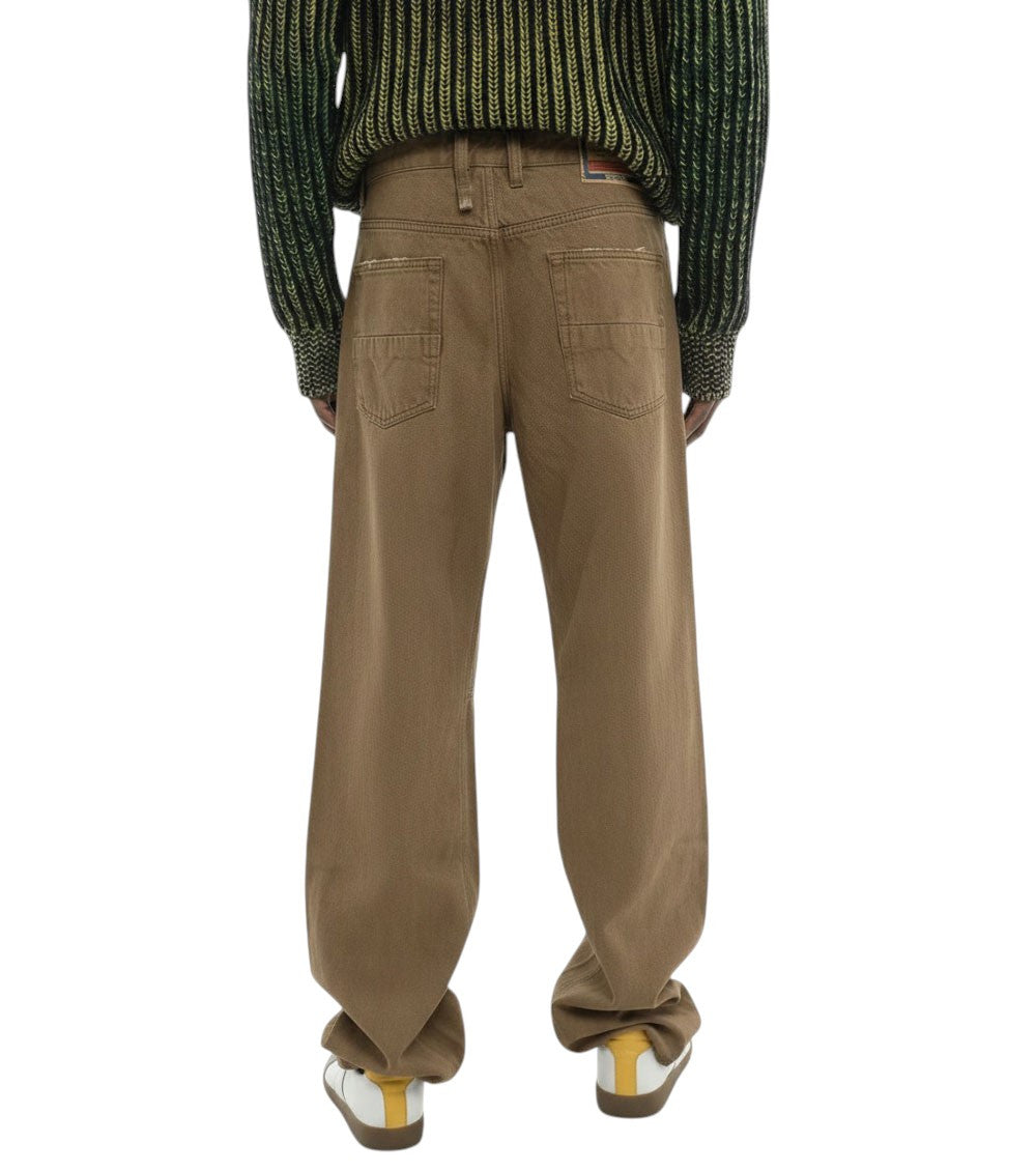 Brown Relaxed Mid Rise Jeans 2