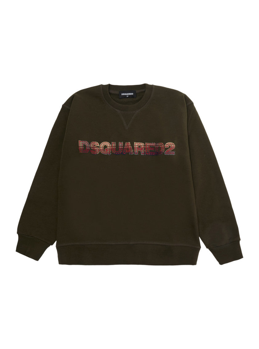 Boys Green Logo Sweatshirt 1