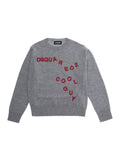Kids Grey Embroidered Sweater 1