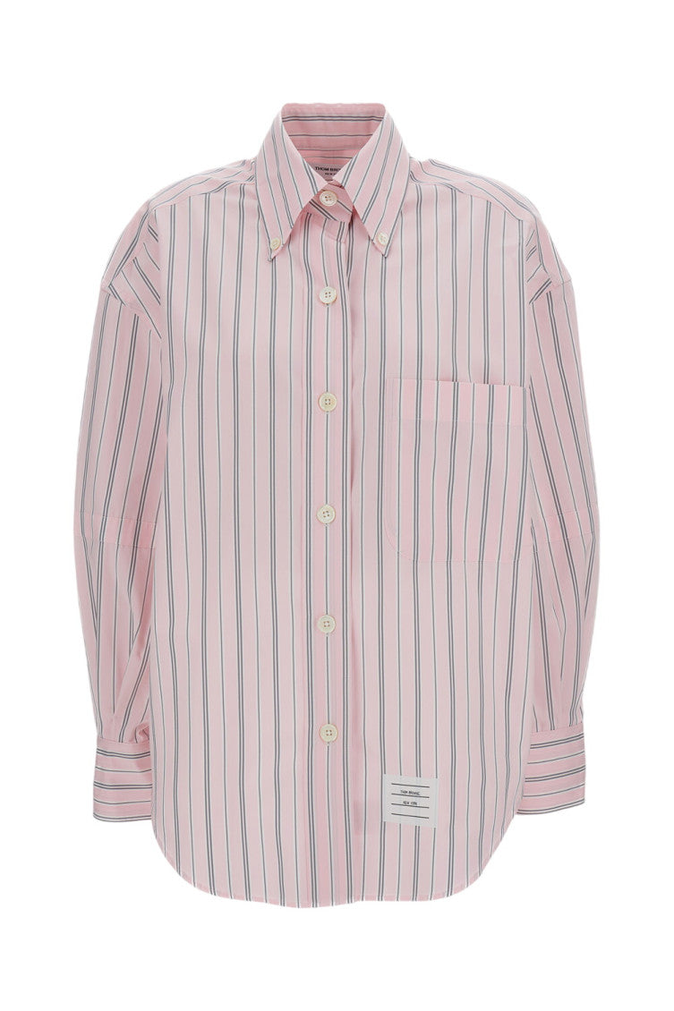 Light Pink Oversized Stripes Shirt 1