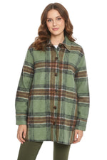 Green Oversized Plaid Shirt 1