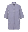 Blue Oversized Stripes Shirt 1