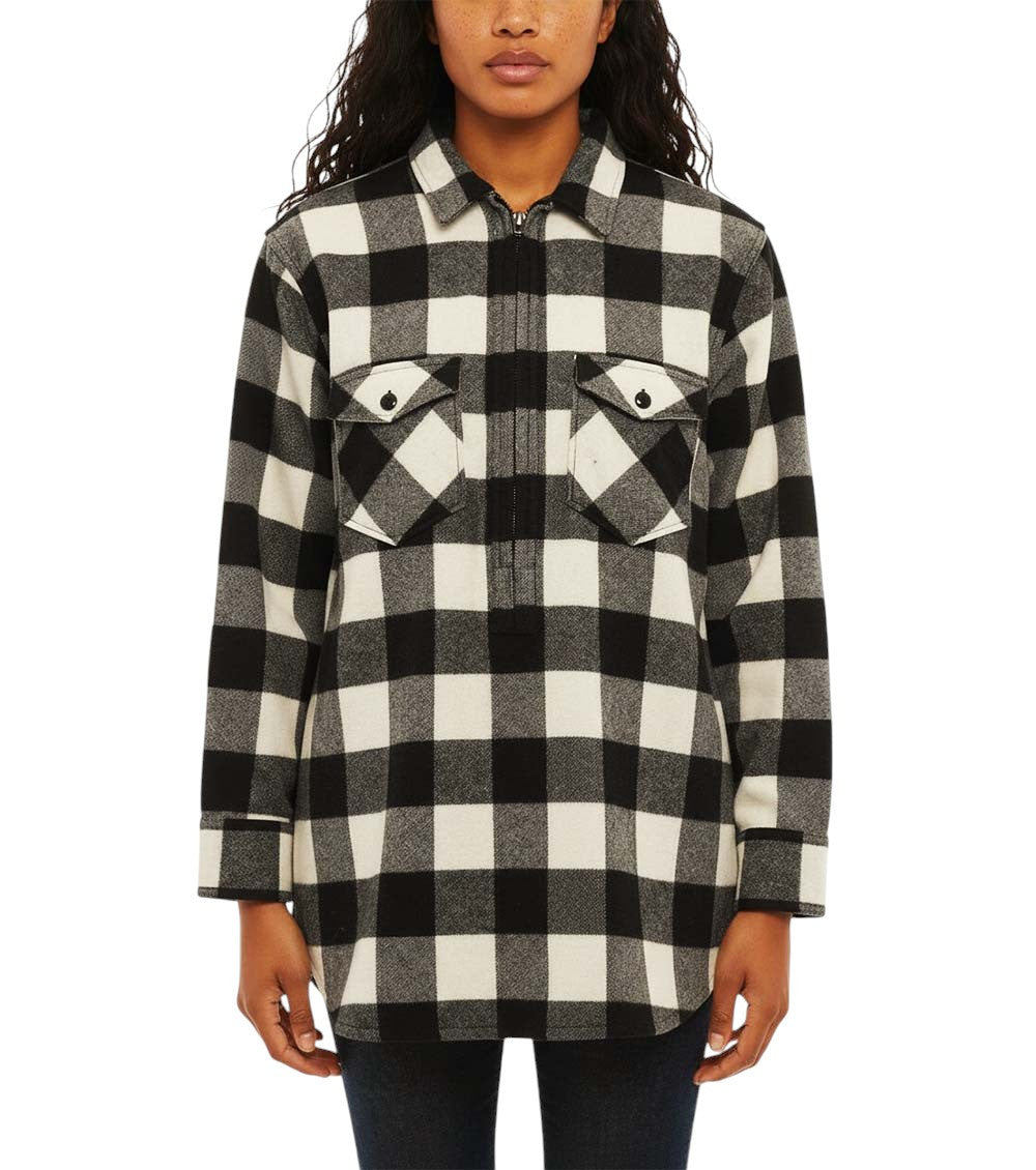 BlackWhite Oversized Checks Shirt 1