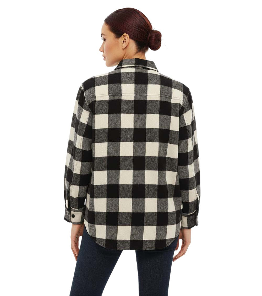 BlackWhite Oversized Checks Shirt 2