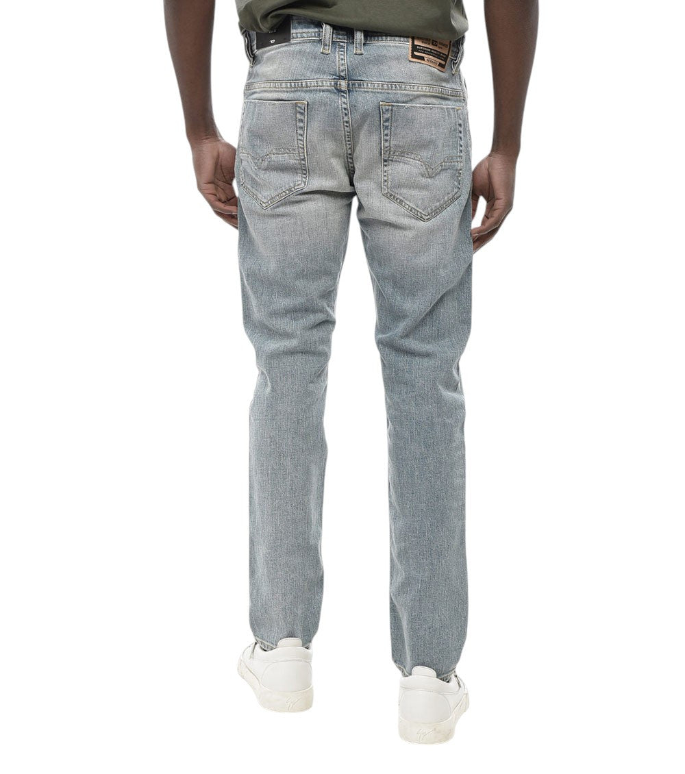 Blue Slim Mid Rise Jeans 2
