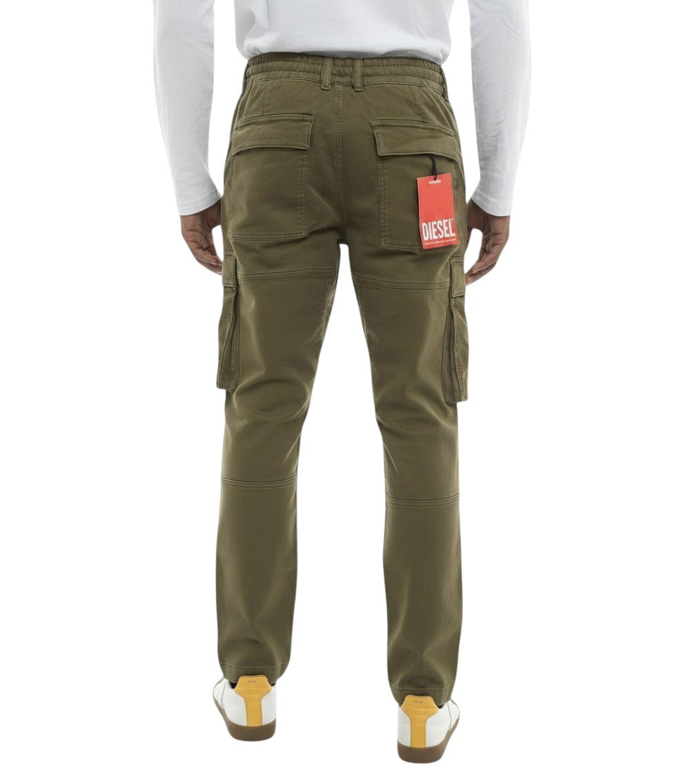 Green Tapered Cargo Jeans 2