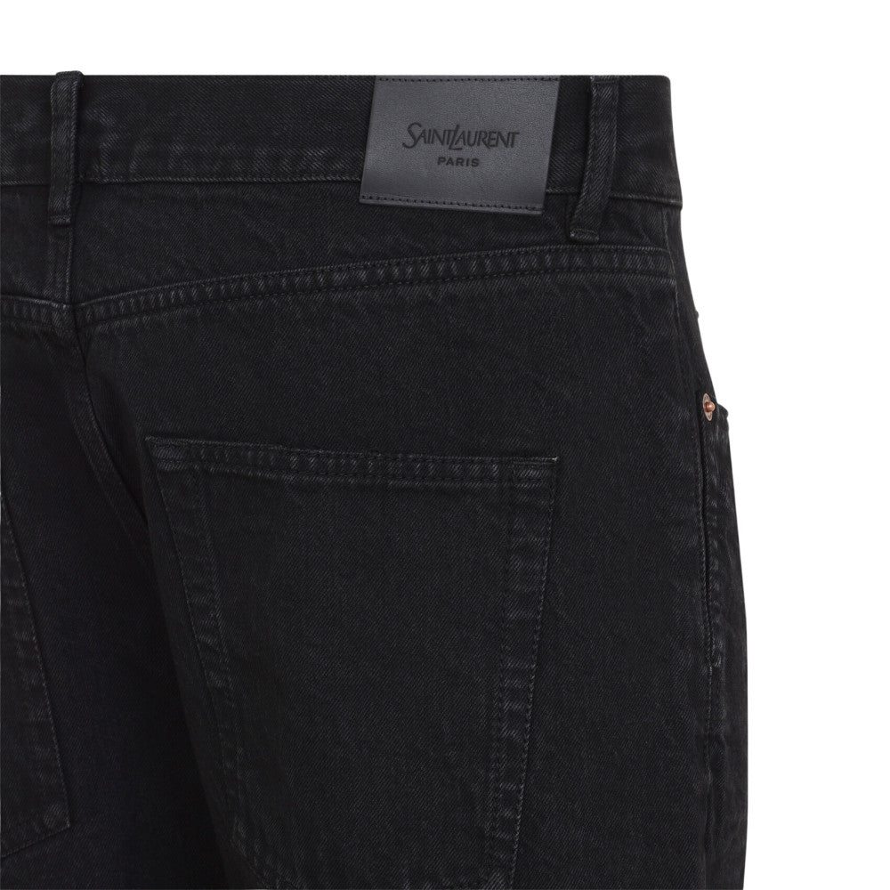 Black Slim Mid Rise Jeans 3