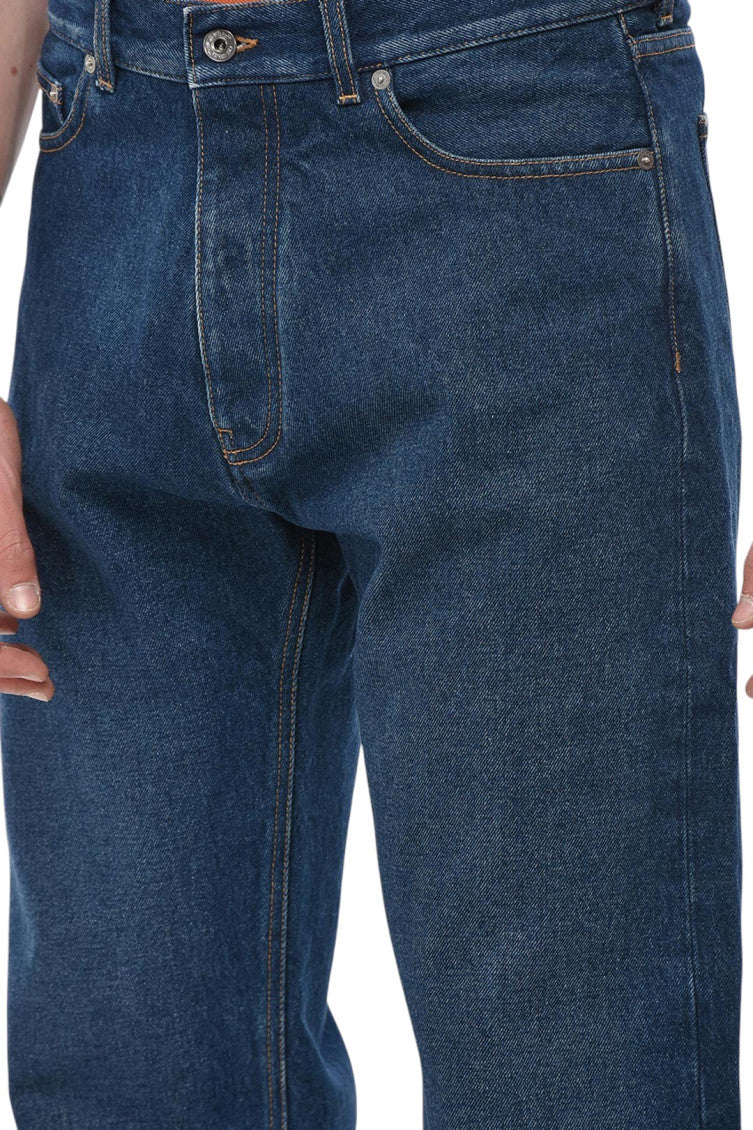 Navy Blue Relaxed Jeans 3