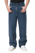 Blue Relaxed Mid Rise Jeans 1