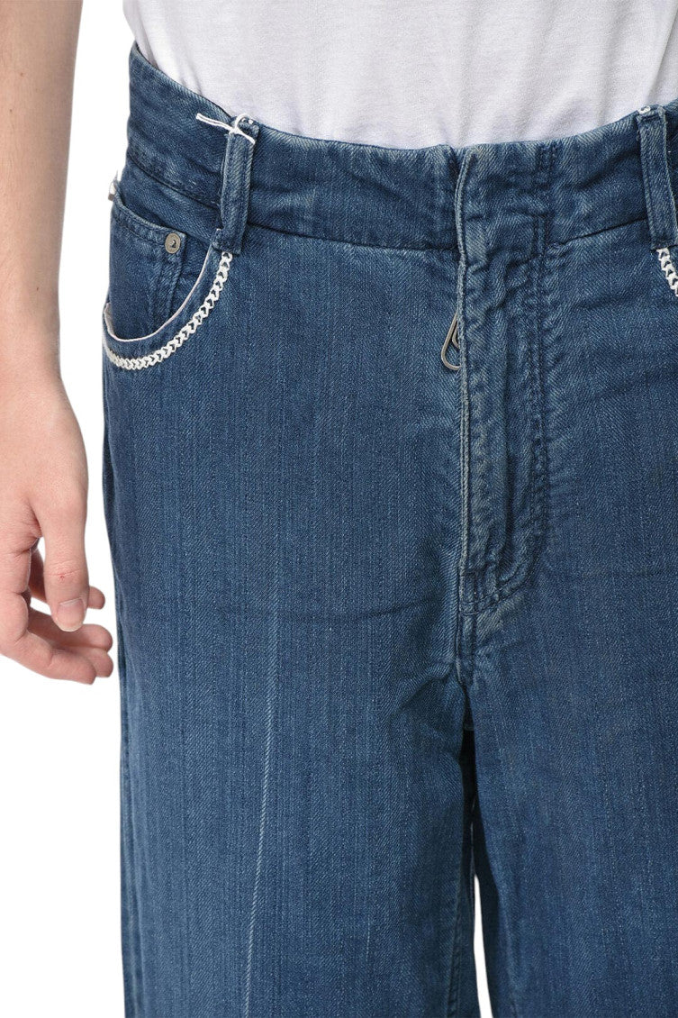 Blue Relaxed Mid Rise Jeans 3