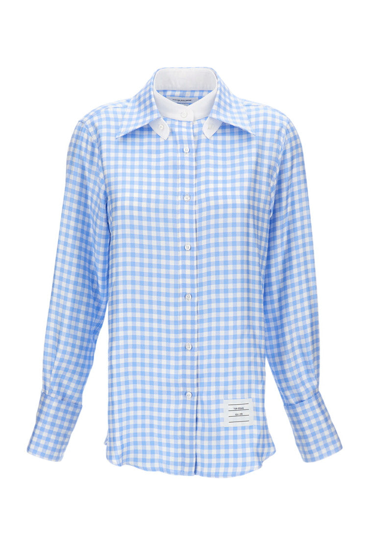 Sky Blue Relaxed Checks Shirt 1