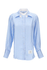 Sky Blue Relaxed Checks Shirt 1