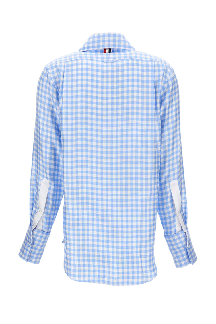 Sky Blue Relaxed Checks Shirt 2