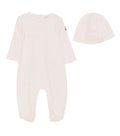 2-piece Light Pink Logo Romper/Hat Set (Babies) 1